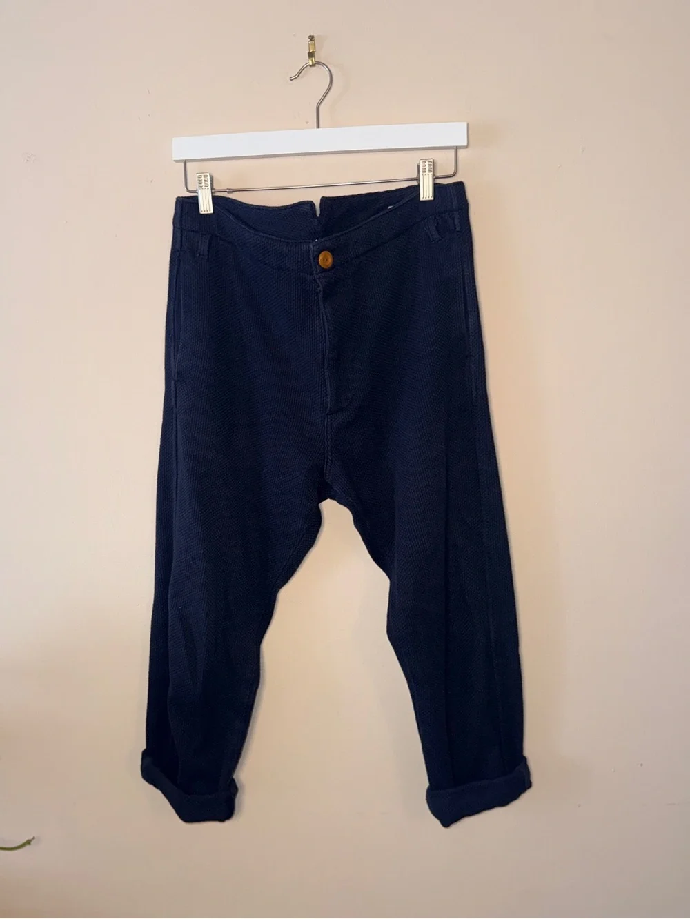 Prospective Flow Kaze - Sashiko INdigo Blue Pants - NO BELT